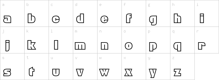 Lowercase characters