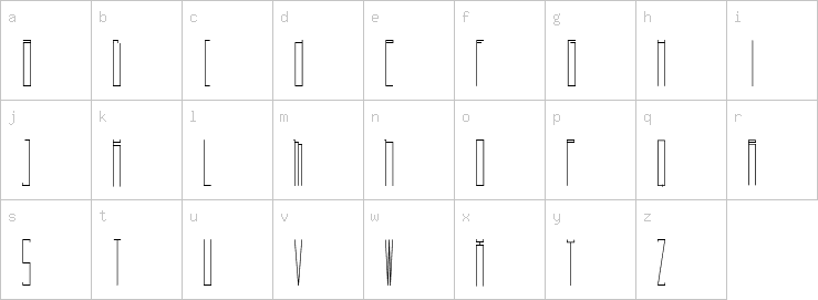 Lowercase characters