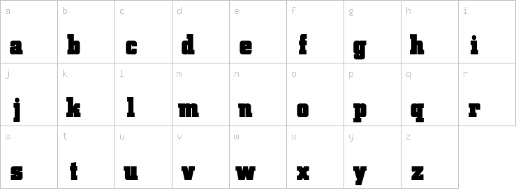 Lowercase characters