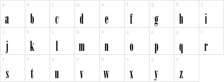 Lowercase characters