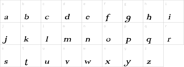 Lowercase characters