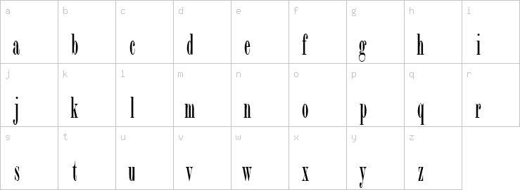 Lowercase characters