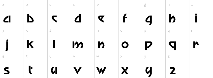 Lowercase characters