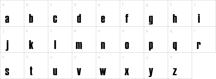 Lowercase characters