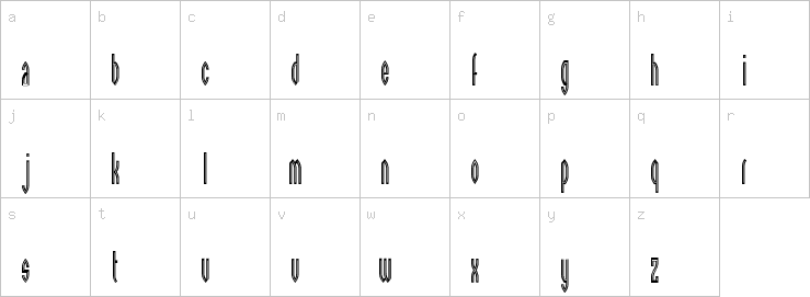 Lowercase characters