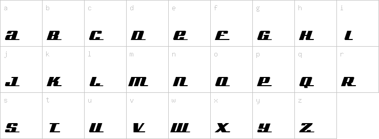 Lowercase characters