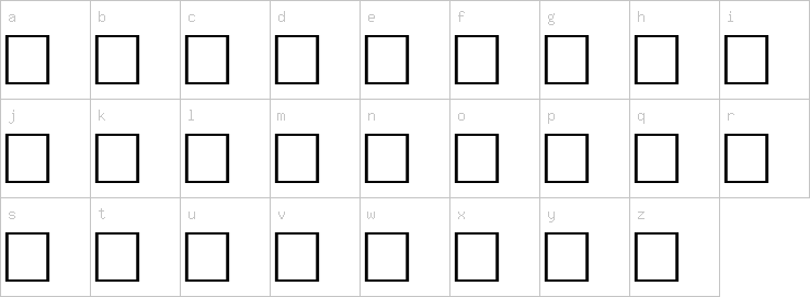 Lowercase characters