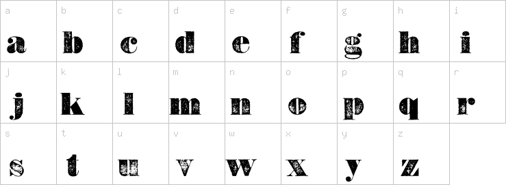 Lowercase characters