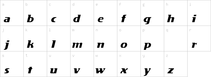 Lowercase characters