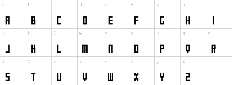 Lowercase characters