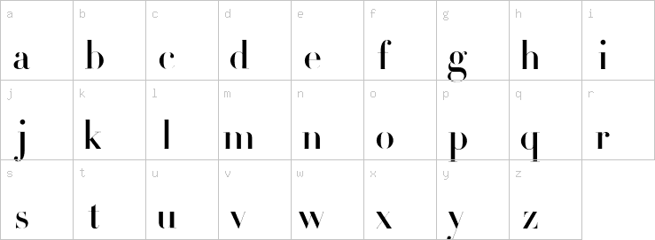 Lowercase characters