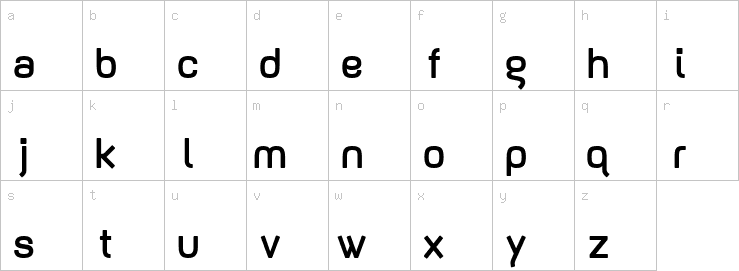 Lowercase characters