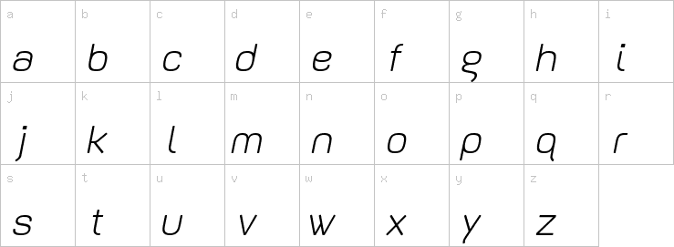 Lowercase characters