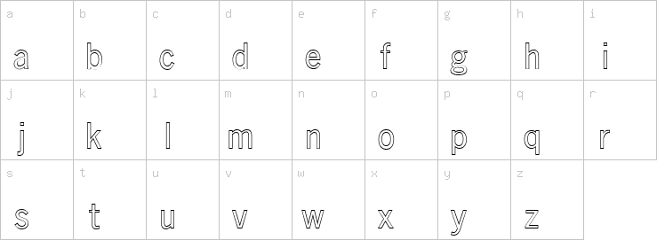 Lowercase characters