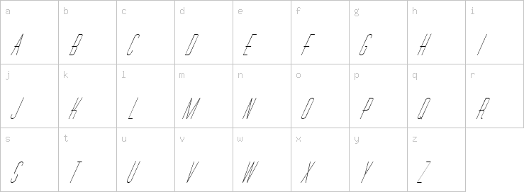 Lowercase characters