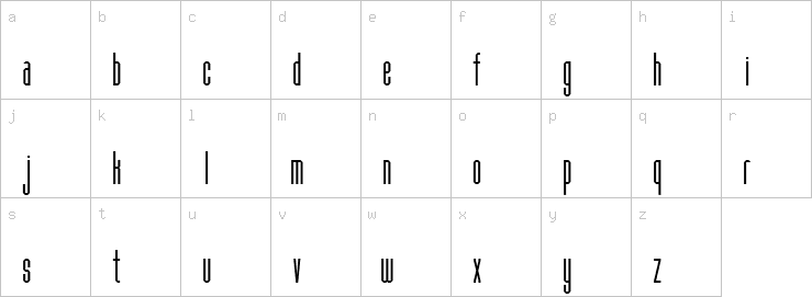 Lowercase characters