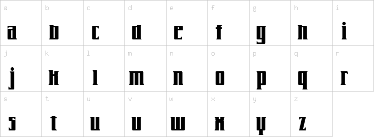 Lowercase characters