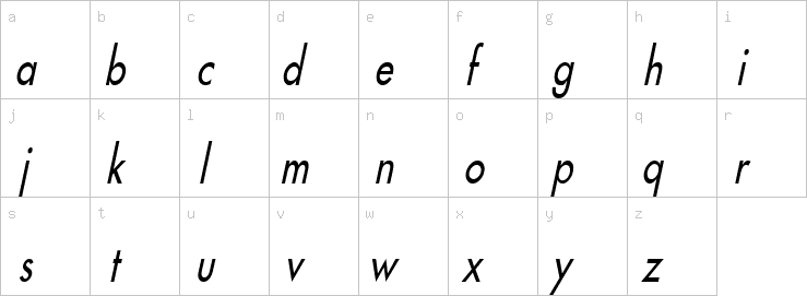 Lowercase characters