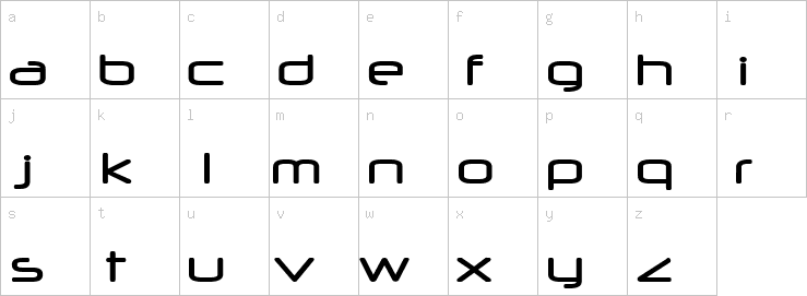 Lowercase characters