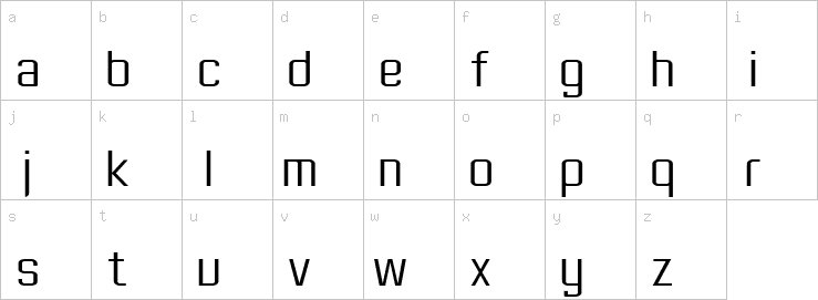 Lowercase characters