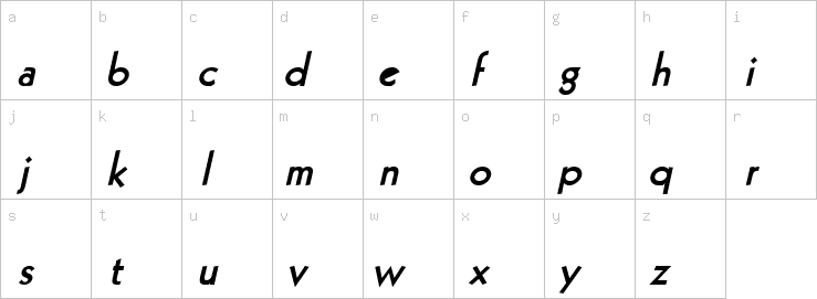 Lowercase characters