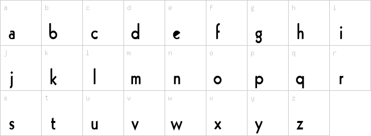 Lowercase characters