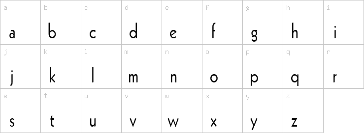 Lowercase characters