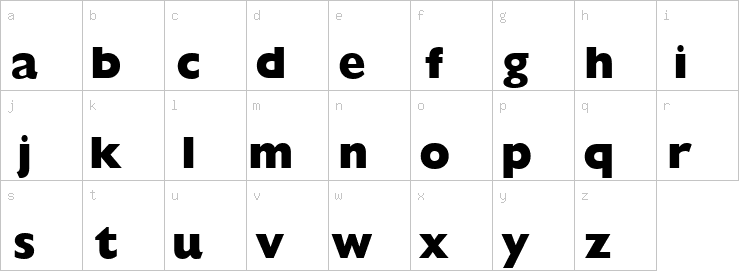 Lowercase characters