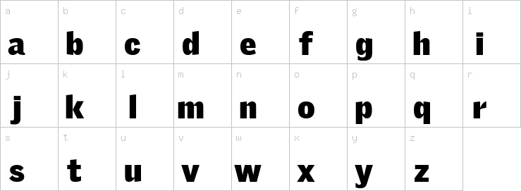 Lowercase characters