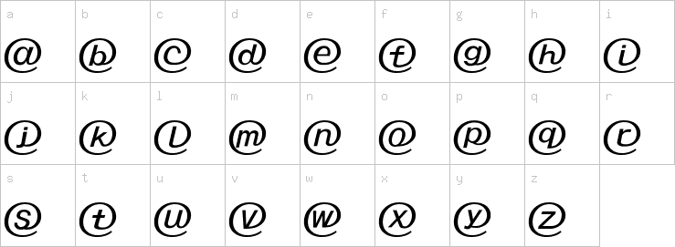 Lowercase characters