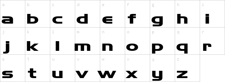 Lowercase characters