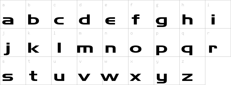 Lowercase characters