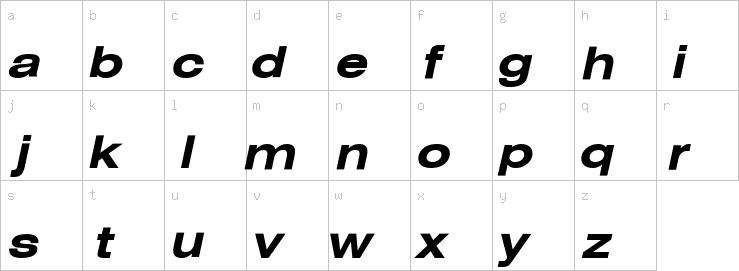 Lowercase characters