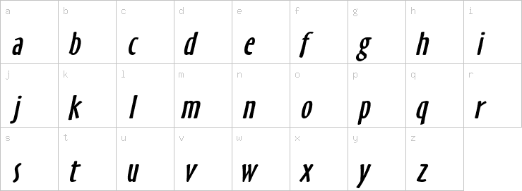 Lowercase characters