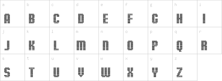 Lowercase characters