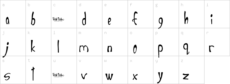 Lowercase characters