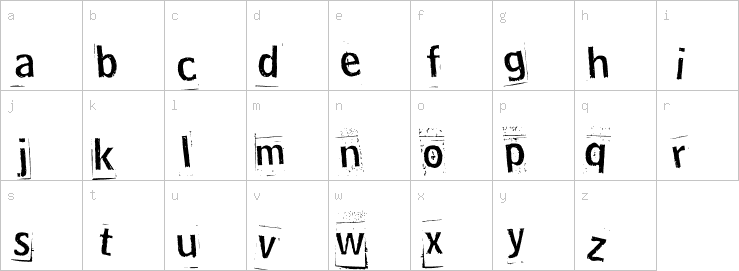 Lowercase characters