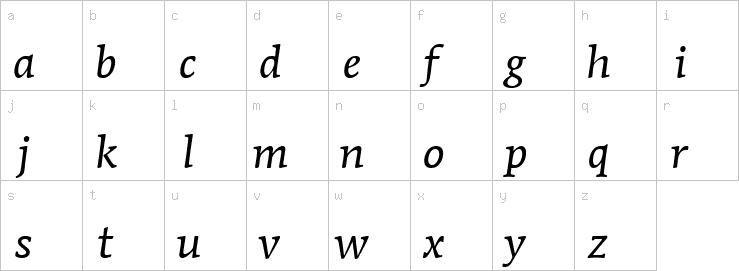 Lowercase characters