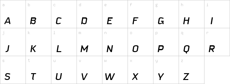 Lowercase characters