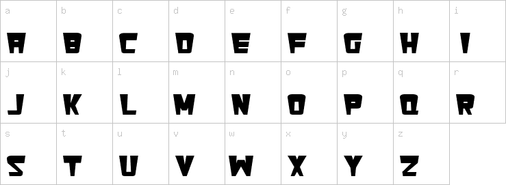 Lowercase characters