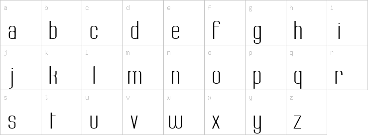 Lowercase characters