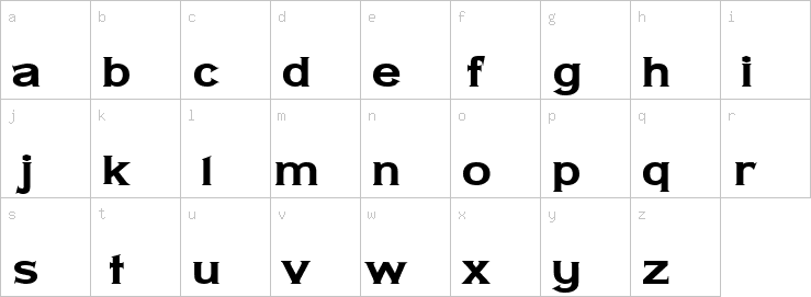 Lowercase characters