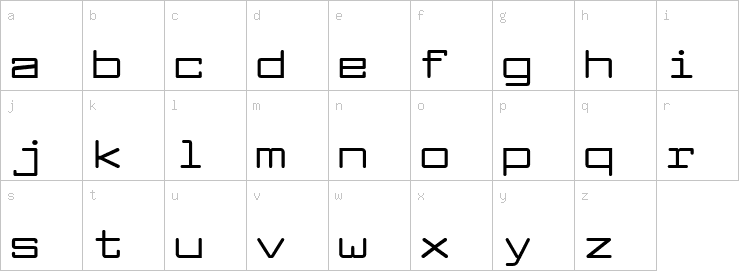 Lowercase characters