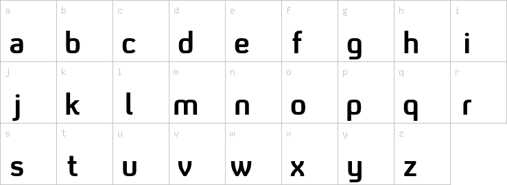 Lowercase characters