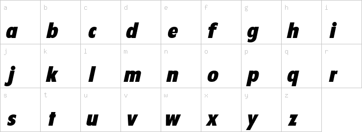 Lowercase characters