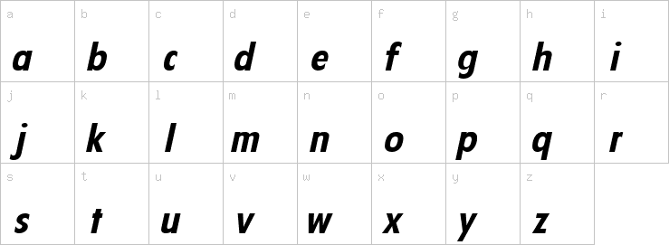 Lowercase characters