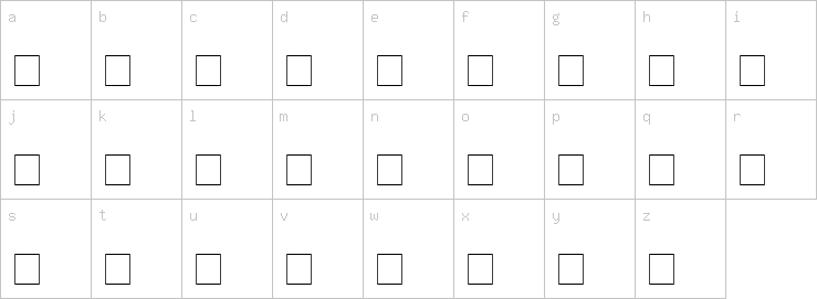 Lowercase characters