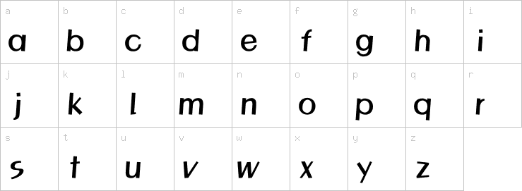 Lowercase characters