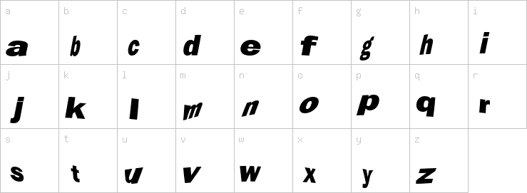 Lowercase characters