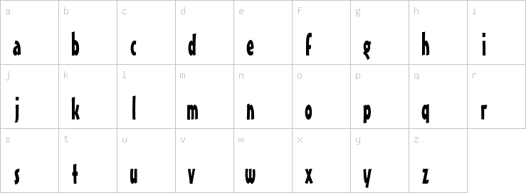 Lowercase characters